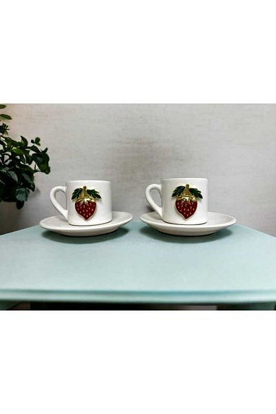 hazztasarım 2 pcs strawberry cups