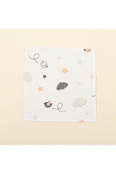 Yunikobaby Muslin Bib Handkerchief Shoulder Handkerchief Set - Bird