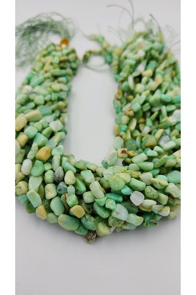Yüksel Boncuk Amorphous Chrysoprase (A+ Quality) Natural Stone Array