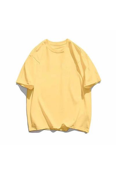 AMOR FACE LARGE SIZE CUSTOM DESIGN UNPRINTED SOLID COLOR 100% COTTON OVERSIZED CLASSIC MEN'S T-SHIRT