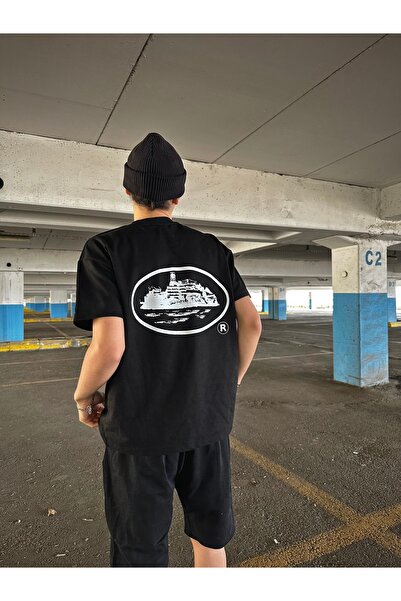 Minus Unisex oversize tričko Corteiz s potiskem