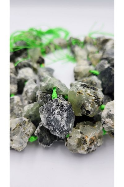 Yüksel Boncuk Maden Prehnite Natural Stone String