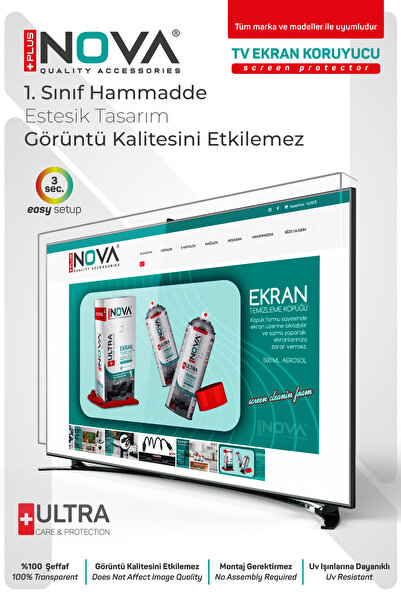 plus nova TV EKRAN KORUYUCU 65"