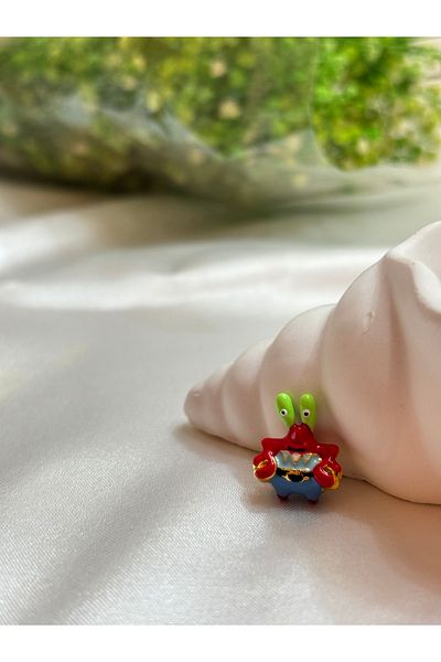sheyajewellery Women's Model SpongeBob Mr. Crab Themed Charm