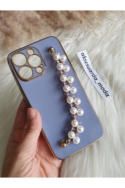Aksesuarda Moda حافظة ليزر متوافقة مع هاتف iPhone 15 PRO MAX مع زهور وأحجار و...