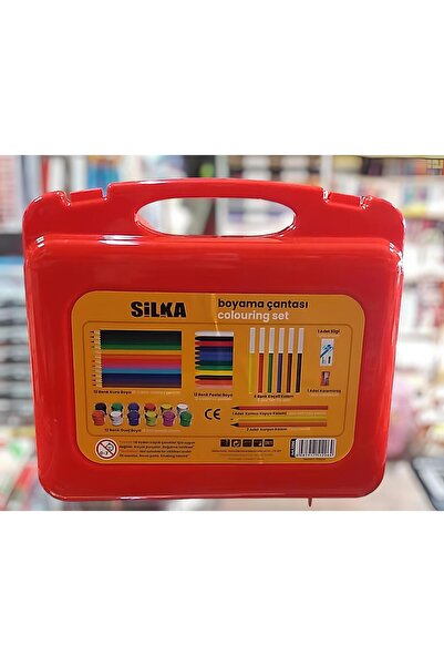 Silka SİLKA 47 PARÇA ÇANTALI OKUL BOYAMA VE KALEM SETİ
