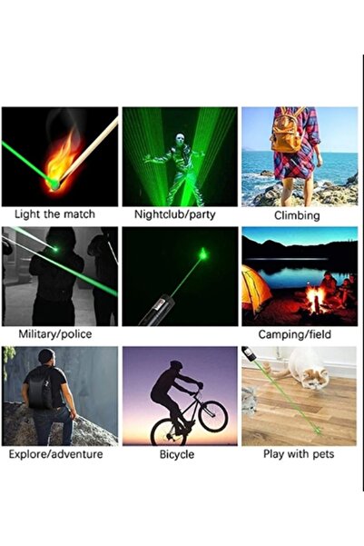 gaman Ultra Kaliteli Uzun Menzilli Usb Şarjlı Yeşil Lazer- Kedi Oyuncağı Lazeri