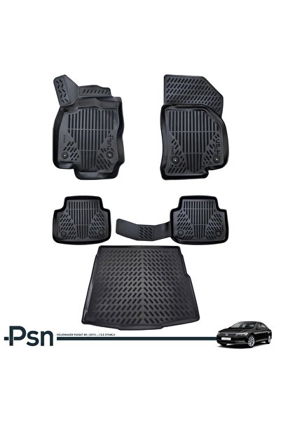 Psn Volkswagen Passat B8 (2015-...) Ile Uyumlu - Araca Özel Paspas Ve Bagaj Havuzu