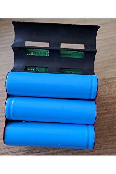 Depolife Şarjlı Batarya Grubu 3lü 18650 Li-ion Pil 12v 2000 Mah Pcbli Şarj Bms Devreli Pil Seti Okul Proje