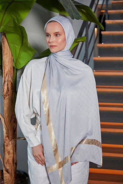 Scarf Gi Luxury Jacquard Shawl -4-