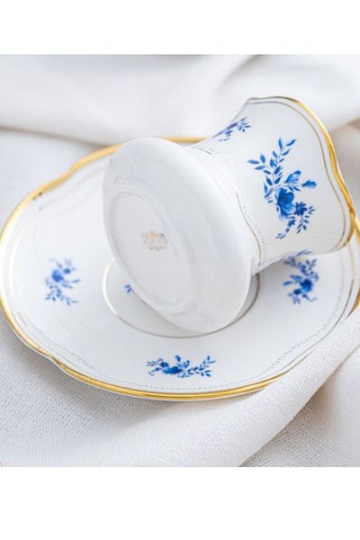 ACAR Porcelain Jasmin 6-Person Coffee Cup Set White Pattern-1 - HXF-05175