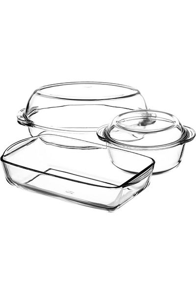 Paşabahçe Borcam Oven Set 3 Pieces Set159053