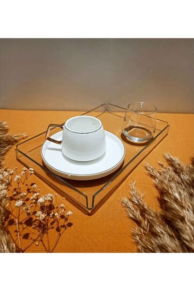tera reklam SUNUM TEPSİSİ ( Kahve Sunum Tepsisi- Şeffaf Sunumluk- Söz Tepsisi...