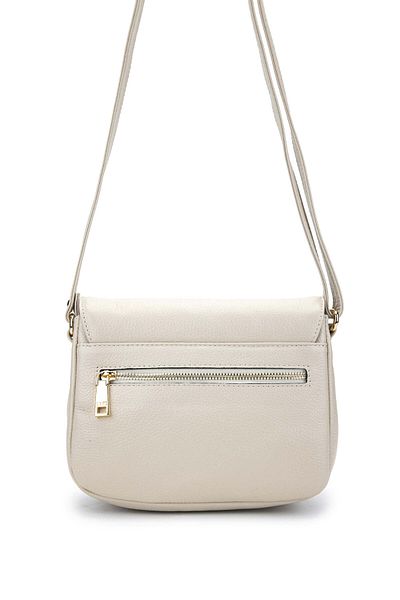 Tamer Tanca Women's Genuine Leather Beige Messenger Bag