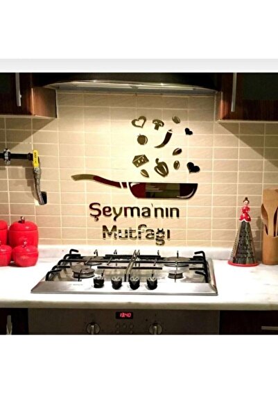 tera reklam Mutfak Süsü-mutfak Dekoru (Aynalı Pleksili Duvar Dekorasyon Tava ...