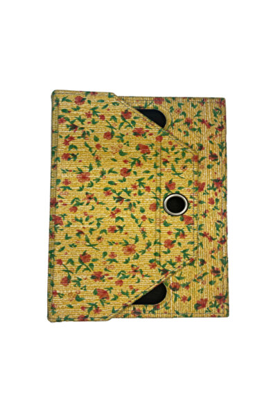 TEKNETSTORE Samsung Galaxy Tab A9+Plus Uyumlu Kılıf Pu Deri Çiçek Desenli Standlı Universal 11 inç SM-X210