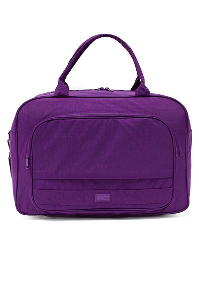 NEMO GROUP Geantă de sport Crinkle impermeabilă din țesătură violetă - 45LT Unisex cu curea de călătorie largă