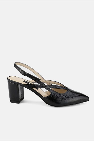 TUNAELLİ PANTOFI CU TOC NUMĂRUL 34-35-40-41 PIELE NEGRĂ PENTRU FEMEI