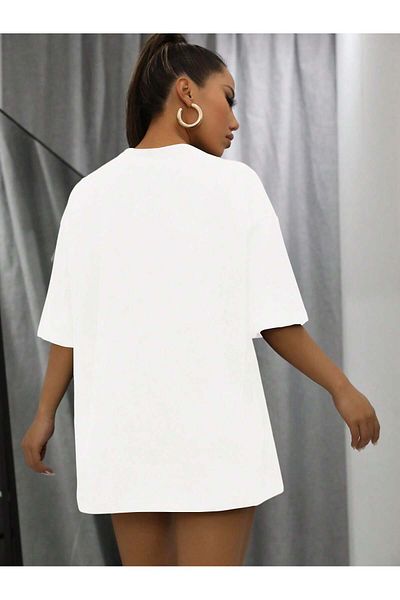 Revasser Unisex Γυναικεία/Ανδρικά 90'S Πολύχρωμο, ειδικά εμπριμέ, βαμβακερό χτενισμένο μπλουζάκι με λαιμόκοψη