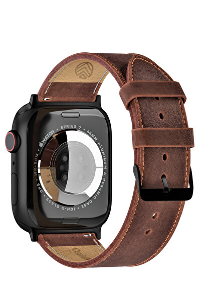 vagave Apple Watch 42mm 44mm 45mm 49mm 3 4 5 6 7 Se 8 9 Ultra Deri Kordon Saa...