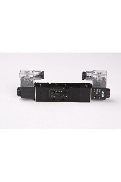 Crox 4V230C-08 1/4 5/3 ÇİFT BOBİN KAPALI MERKEZ VALF 24VDC