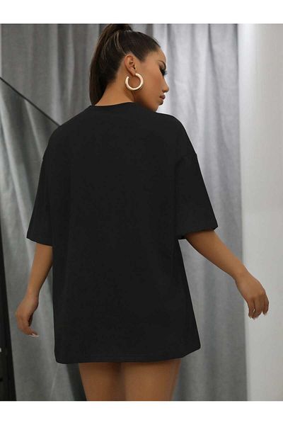 Revasser Unisex Γυναικεία/Ανδρικά 90'S Πολύχρωμο, ειδικά εμπριμέ, βαμβακερό χτενισμένο μπλουζάκι με λαιμόκοψη