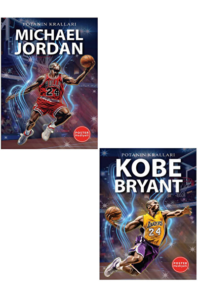 Efsane Yayınları Potanın Kralları MICHAEL JORDAN - KOBE BRYANT ( Poster Hediyeli ) Basketbol 2 KİTAP