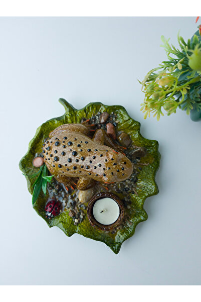 Kare Home Natura Kurbağalı Tealight Tabak