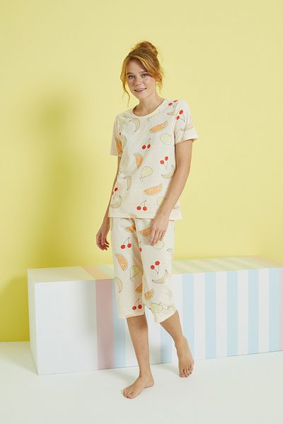 Siyah İnci Set Capri tricotat multicolor