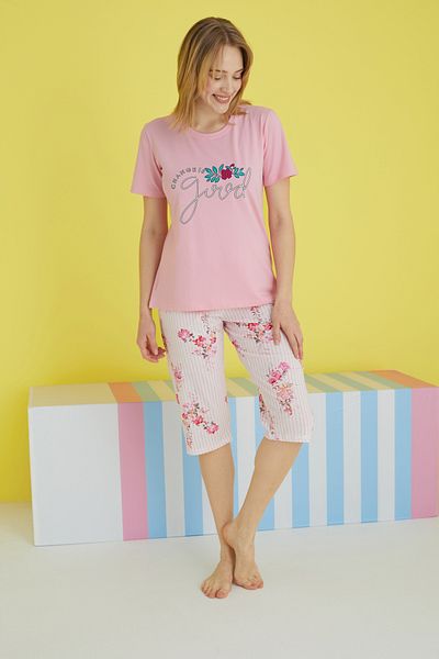 Siyah İnci Set Capri tricotat multicolor