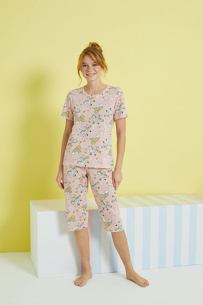 Siyah İnci Set Capri tricotat multicolor