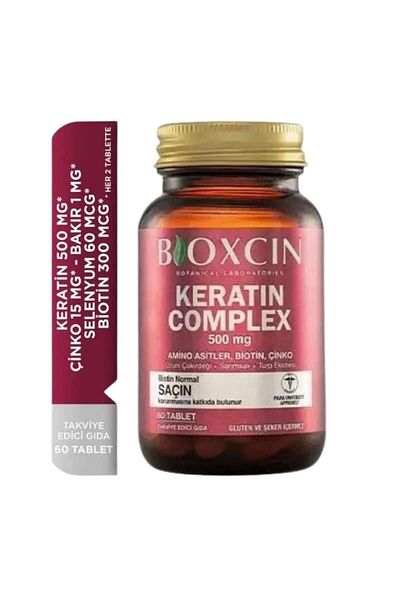Bioxcin Keratin Complex Tablet Food Supplement 60 Tablets