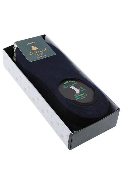 La Pescara La'Pescara Ultra Luxury 6-Piece Black Bamboo Men's Socks Set Crp150
