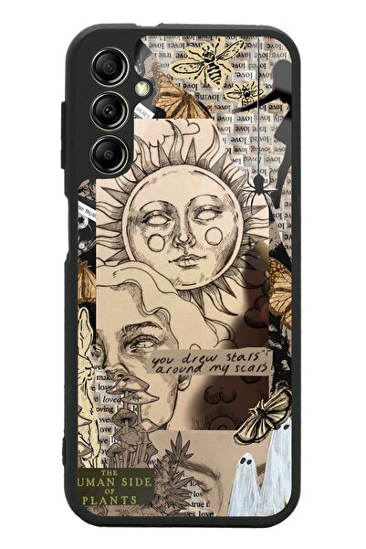 Spoyi Samsung A34 Güneş Tanrıça Tasarımlı Glossy Telefon Kılıfı