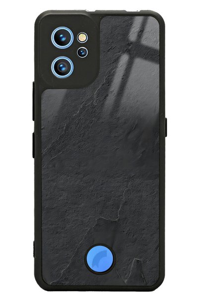 Spoyi غلاف هاتف لامع بتصميم رخام أسود لهاتف Reeder S19 Pro Max
