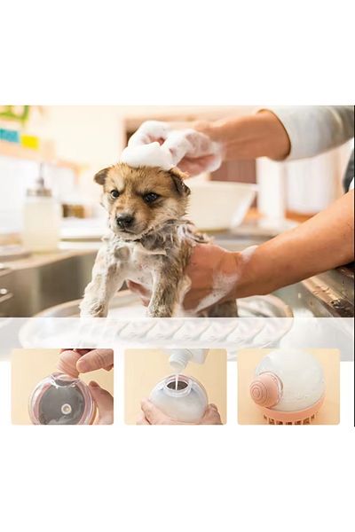 gaman Nwn-93 Cat-dog Washing and Massage Tool with Shampoo Tank - Soft Comb