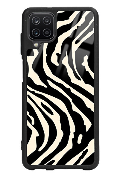 Spoyi Samsung A12 Zebra Tasarımlı Glossy Telefon Kılıfı