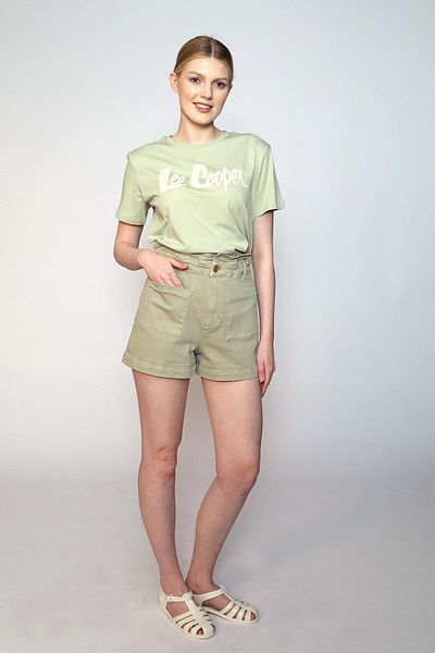 Lee Cooper Women's Basic Mint Shorts 242 Lcf 221003   Lilias Mint