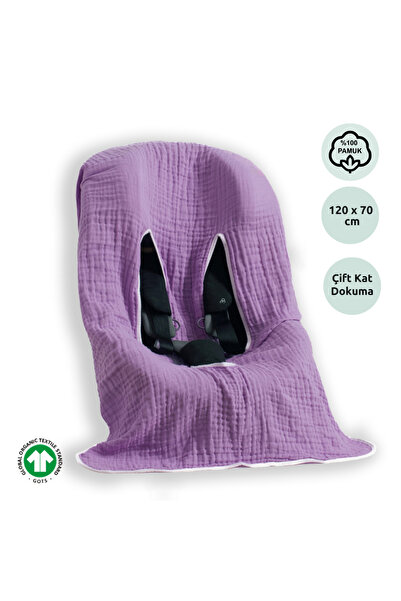 Zuppers غطاء مقعد السيارة والمقعد المصنوع من القماش الخفيف - الليلك