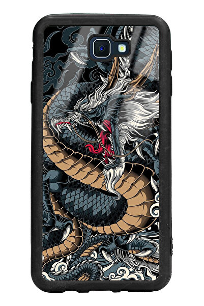 Spoyi Samsung J7 Prime Ejderha Tasarımlı Glossy Telefon Kılıfı