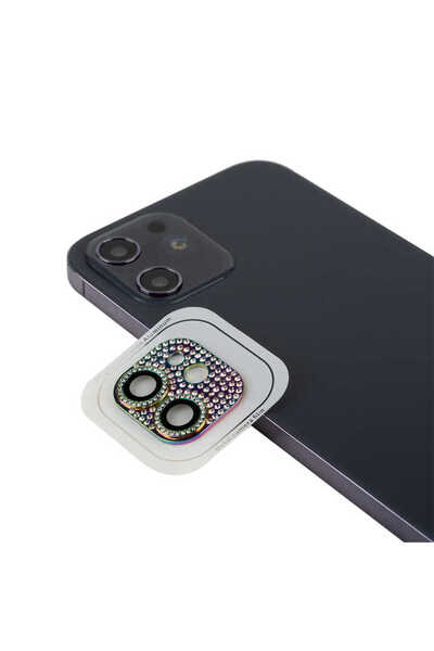 prolysus iPhone 12 Mini Compatible Arveda Case Cl-08 Camera Lens Protector-Colorful