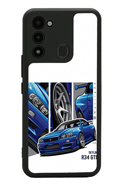 Spoyi Tecno Spark 8C GTR Tasarımlı Glossy Telefon Kılıfı