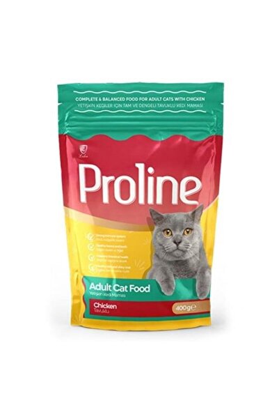 Pro Line 6'lı Proline Kedi Mama Yetişkin Tavuk 400 Gr.