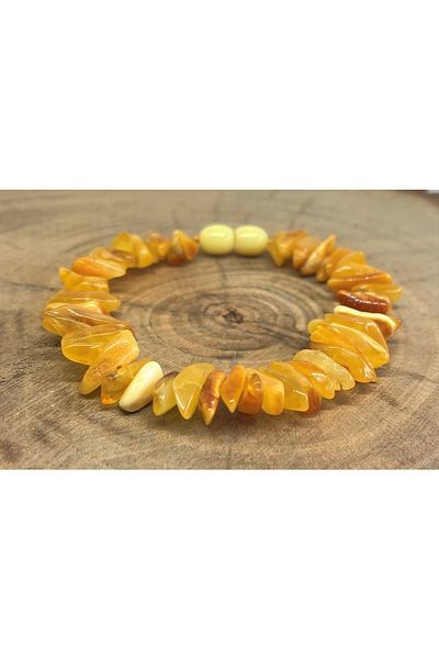 Kotryna Adult Bracelet - Drop Amber, Long Cut, Special Color