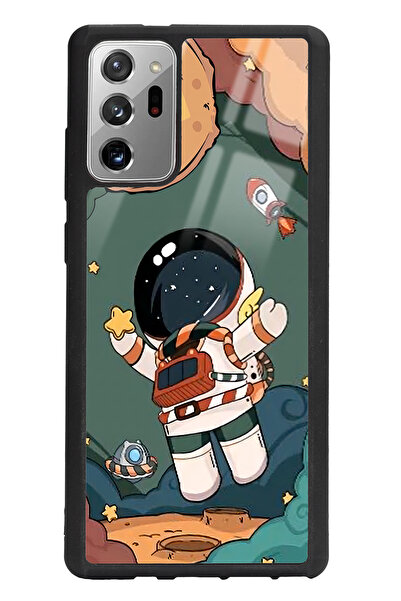 Spoyi Samsung Note 20 Anime astronot Tasarımlı Glossy Telefon Kılıfı