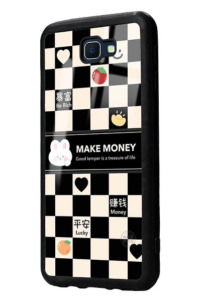 Spoyi حافظة هاتف سامسونج J7 Prime Make Money بتصميم لامع