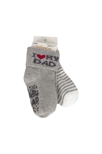 Katamino 2-Piece Mydad Baby Socks K44119
