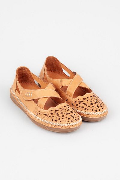 Adım Adım Exra Flexible Genuine Leather Tan Color Casual Shoes