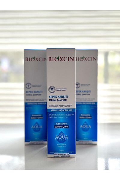Bioxcin Aqua Thermal 300ml Dandruff Shampoo - Set of 3