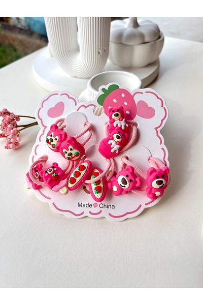 NEHİRDEN Pink Themed Set of 10 Rubber Buckles